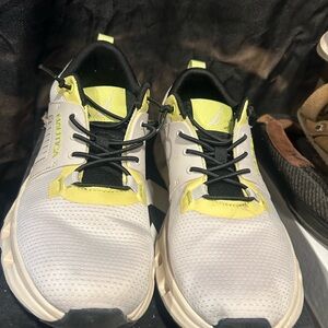 Nautica White and Yellow Athletic Shoes